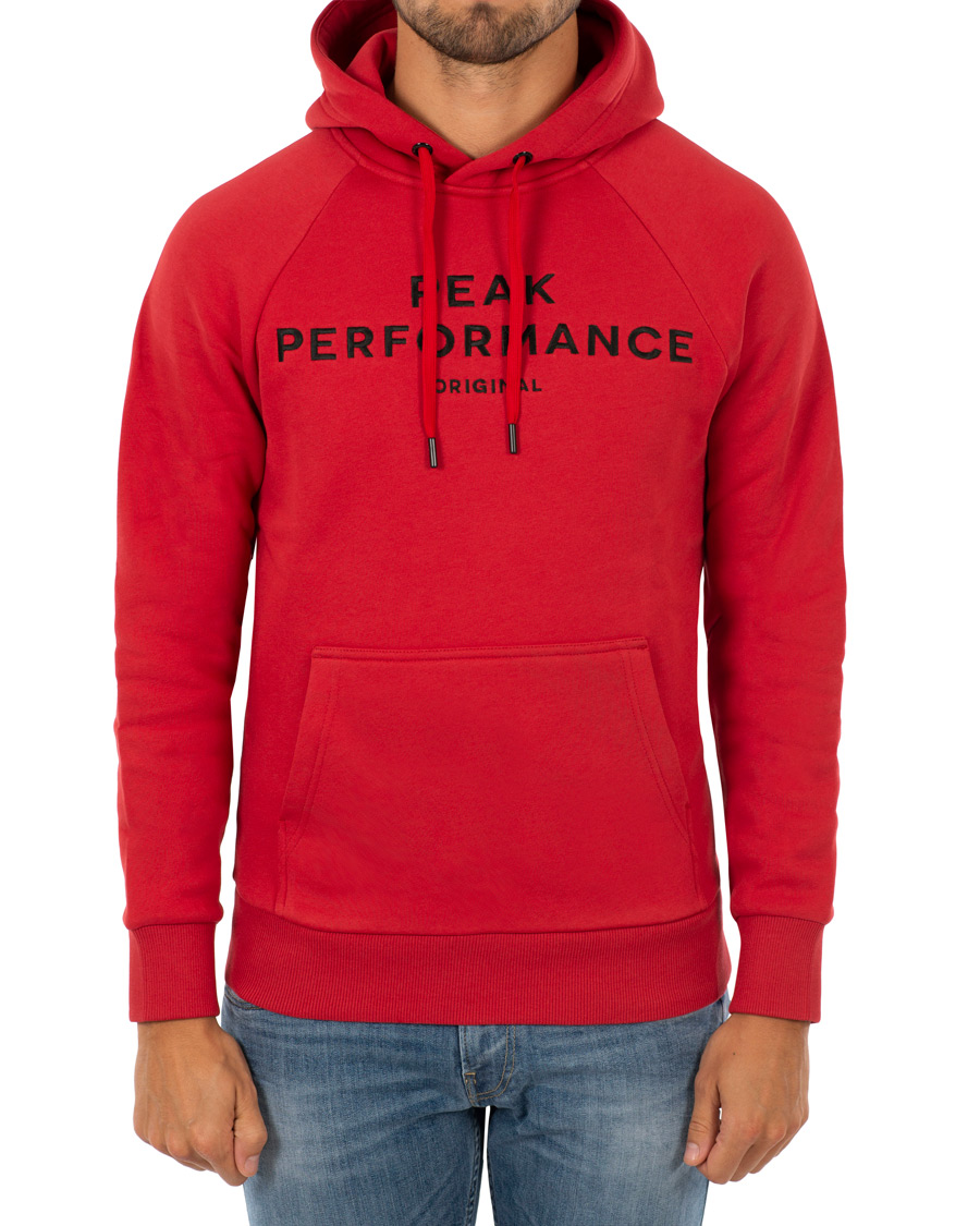 Peak performance store hoodie red