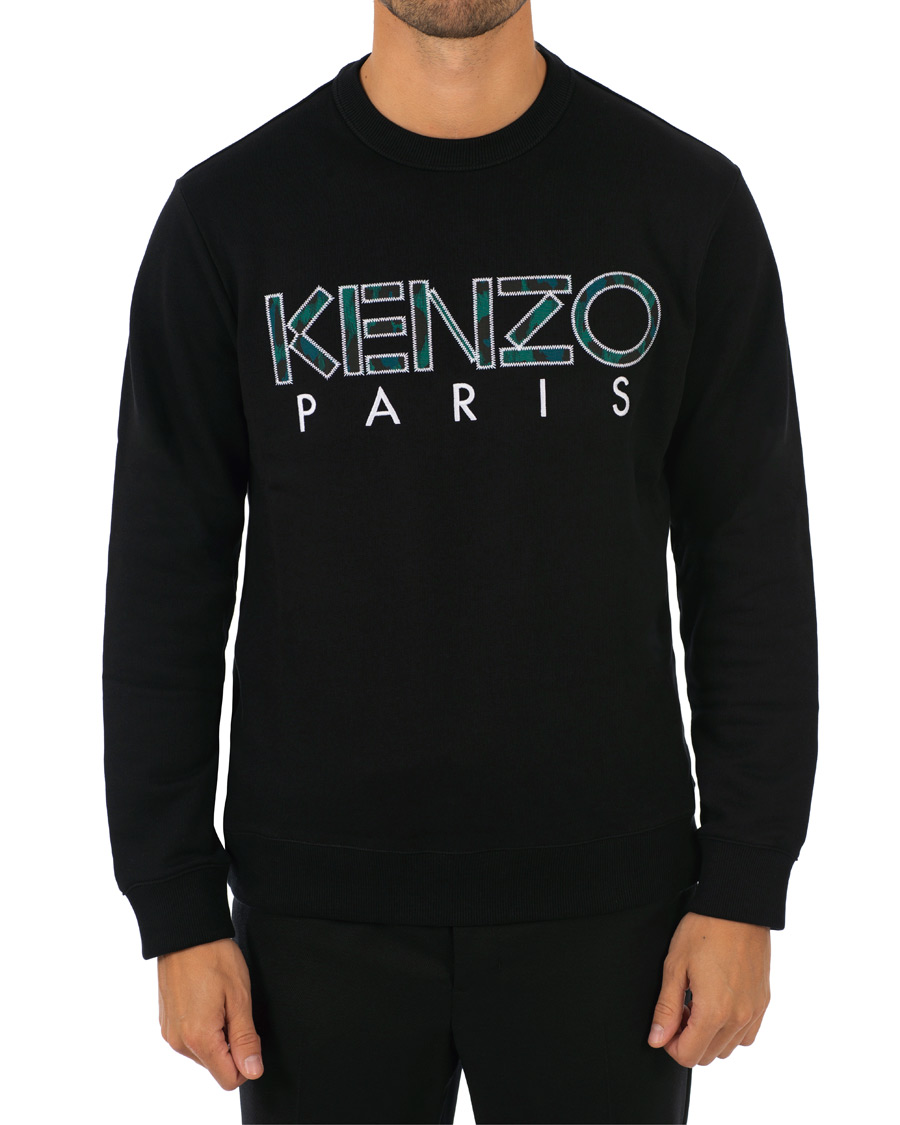 kenzo black logo sweatshirt