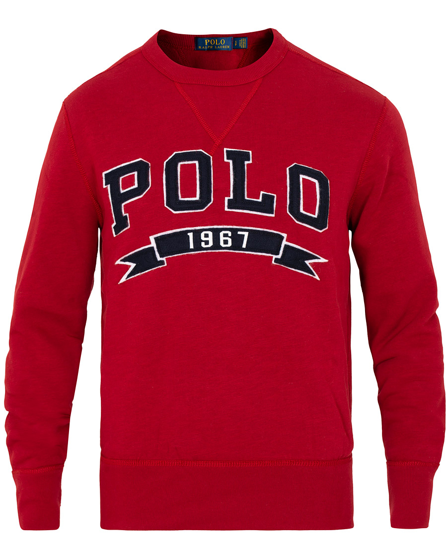 red polo crewneck