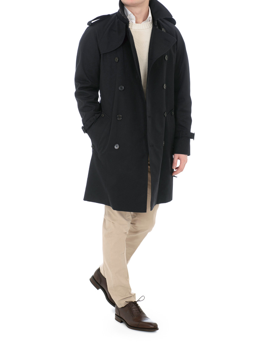 Aquascutum Corby Double Breasted Trenchcoat Navy