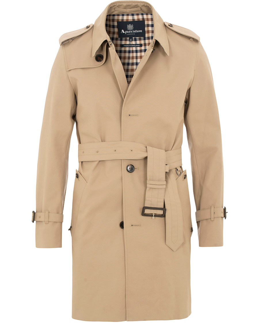 Aquascutum Corby Single Breasted Trenchcoat Camel