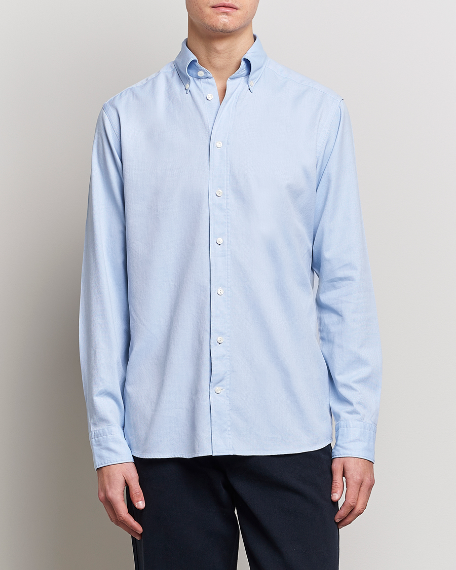 Herr | Business & Beyond - Formal | Eton | Slim Fit Royal Oxford Button Down Light Blue