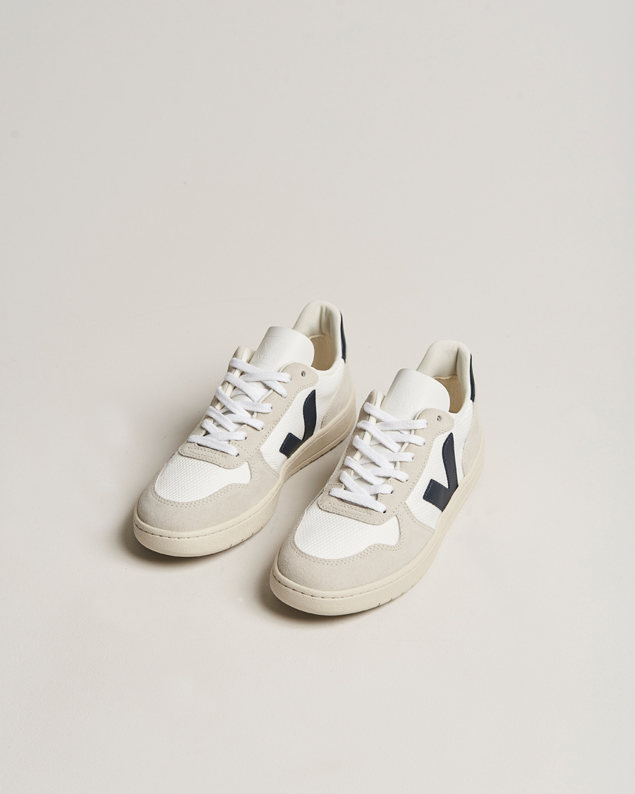 Herr |  | Veja | V-10 Leather Sneaker White Nautico