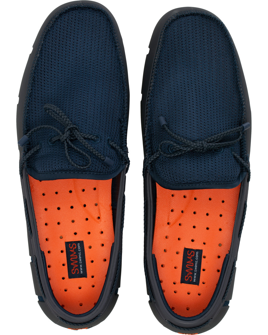 swims braided lace loafer navy