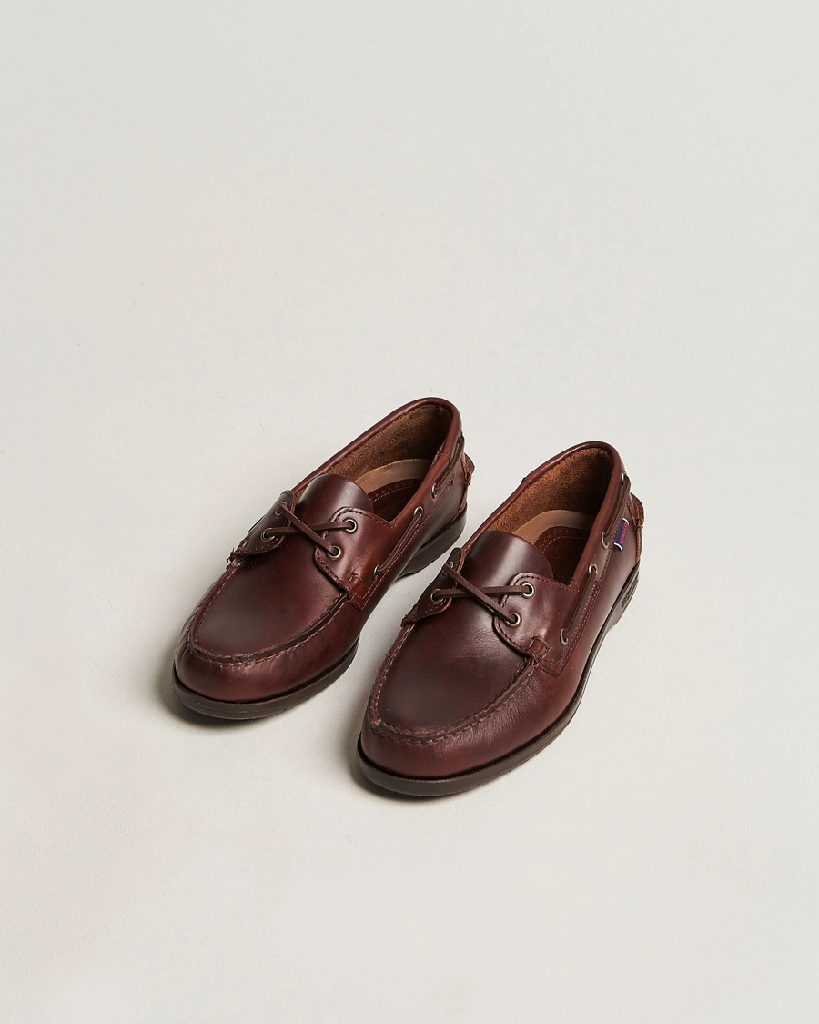 Herr | The Classics of Tomorrow | Sebago | Endeavor Oiled Leather Boat Shoe Brown