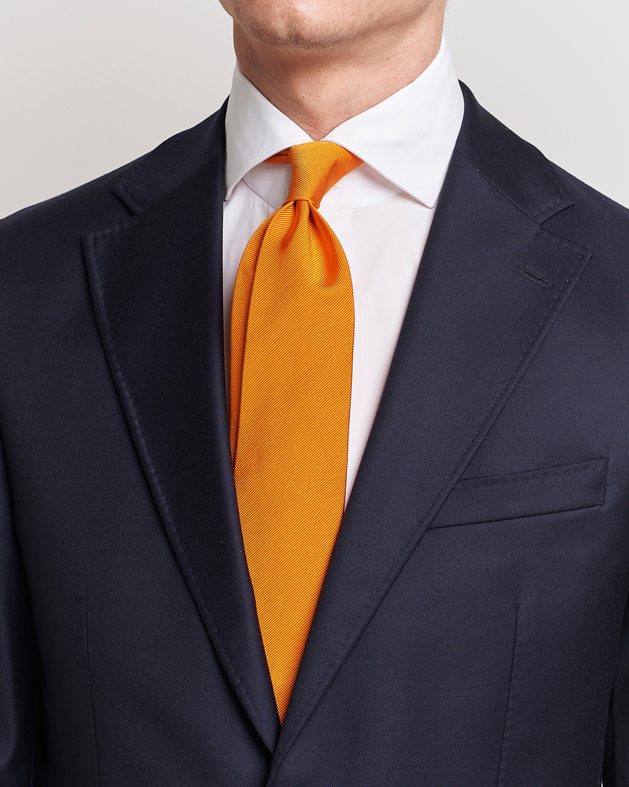 Herr |  |  | Amanda Christensen Plain Classic Tie 8 cm Orange