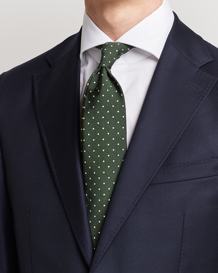 Herr |  |  | Amanda Christensen Dot Classic Tie 8 cm Green/White