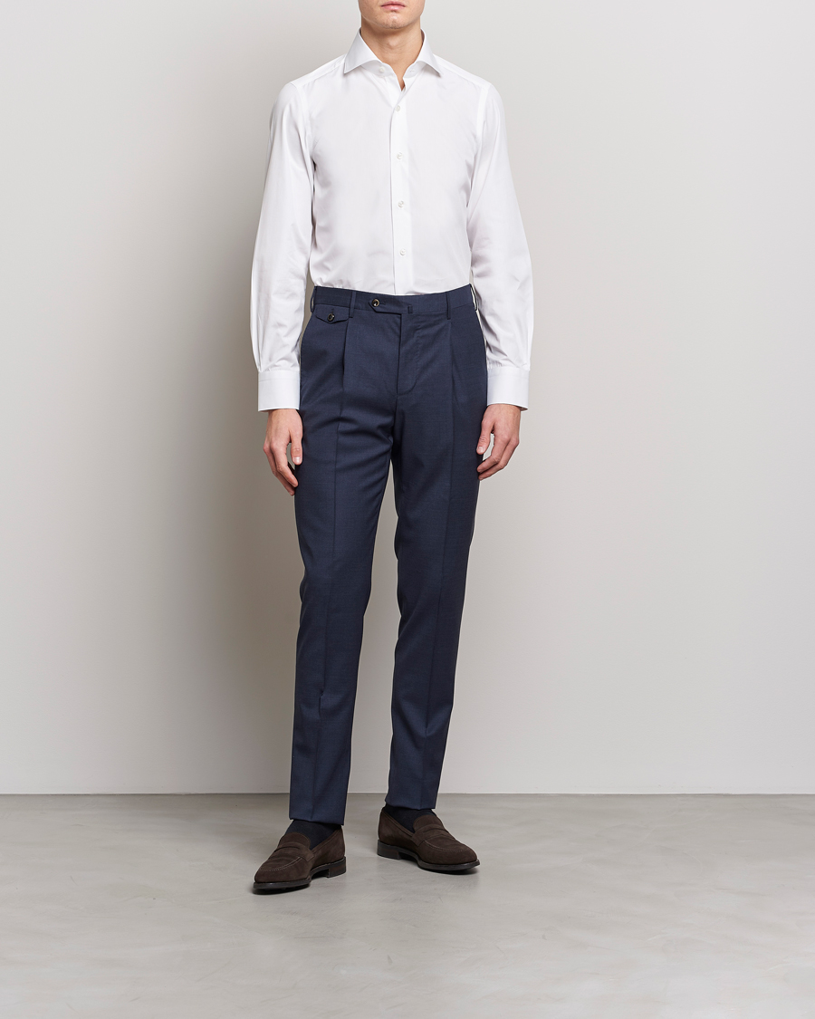 Herr | Finamore Napoli | Finamore Napoli | Milano Slim Fit Classic Shirt White