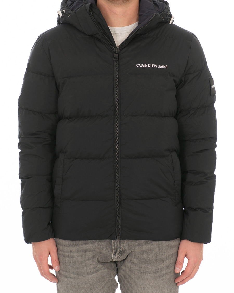 Calvin klein jeans discount hooded down puffer jacket