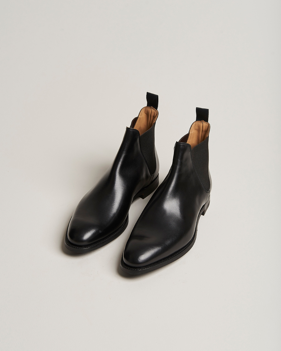 Herr | Chelsea Boots | Crockett & Jones | Chelsea 8 City Sole Black Calf