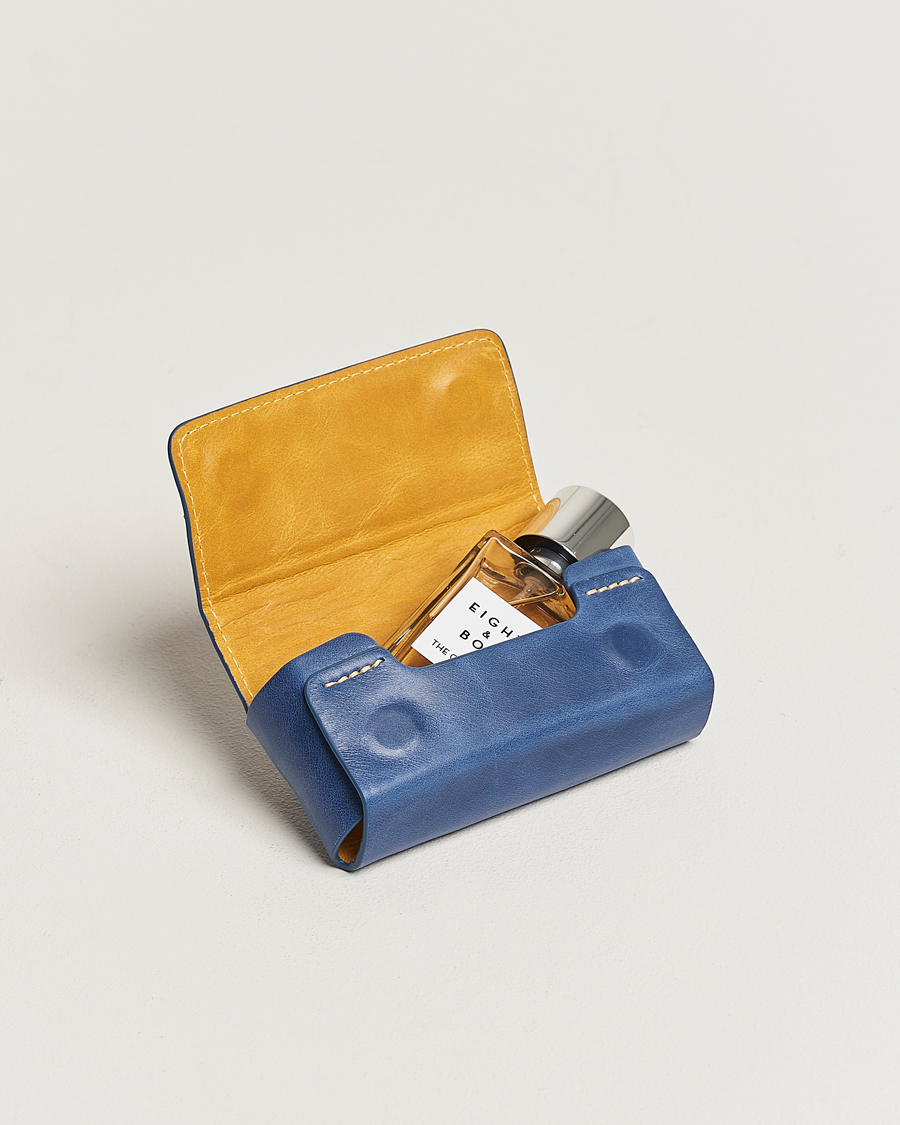 Herr | Eight & Bob | Eight & Bob | Perfume Leather Case Navy Blue