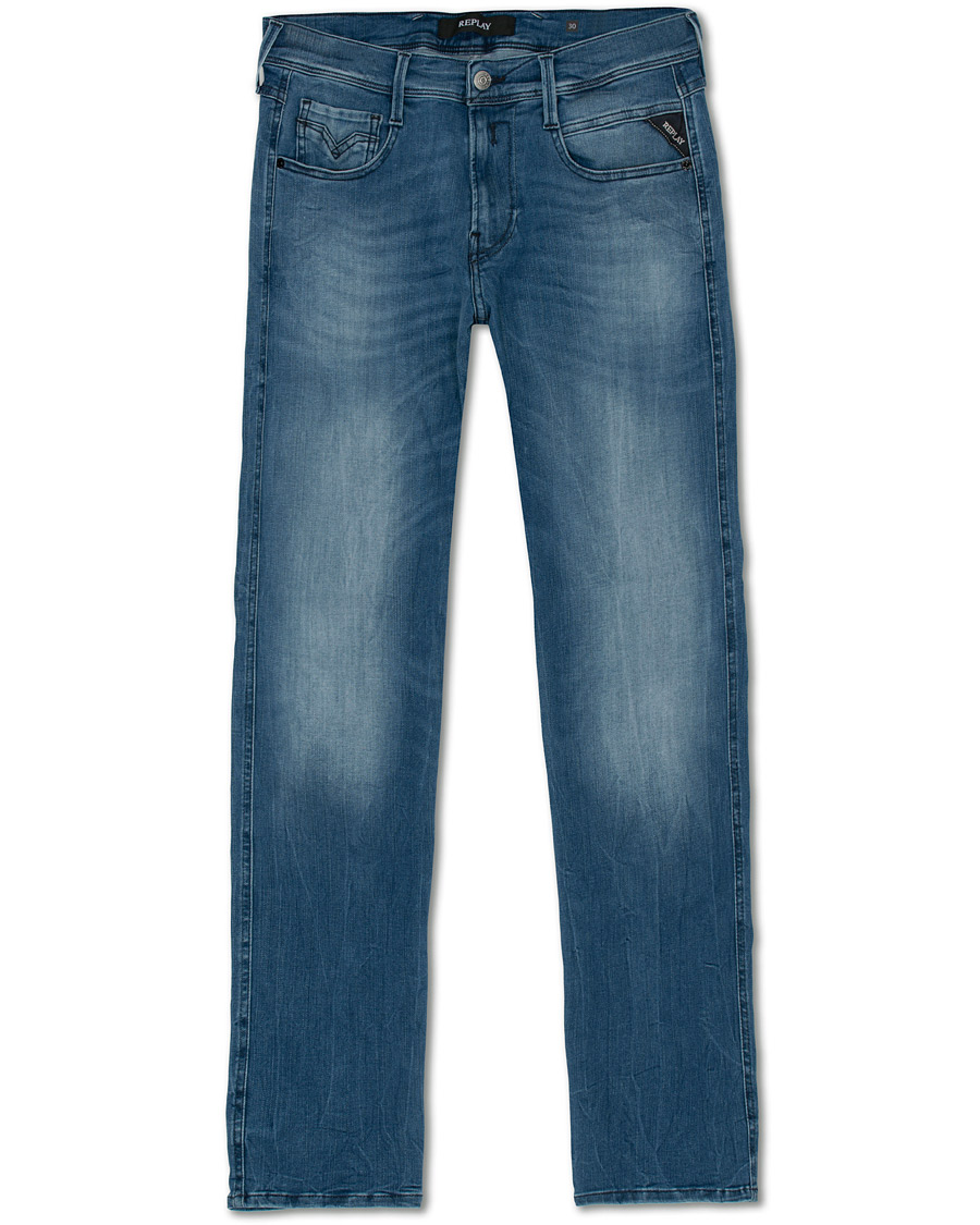 replay anbass hyperflex jeans mid blue