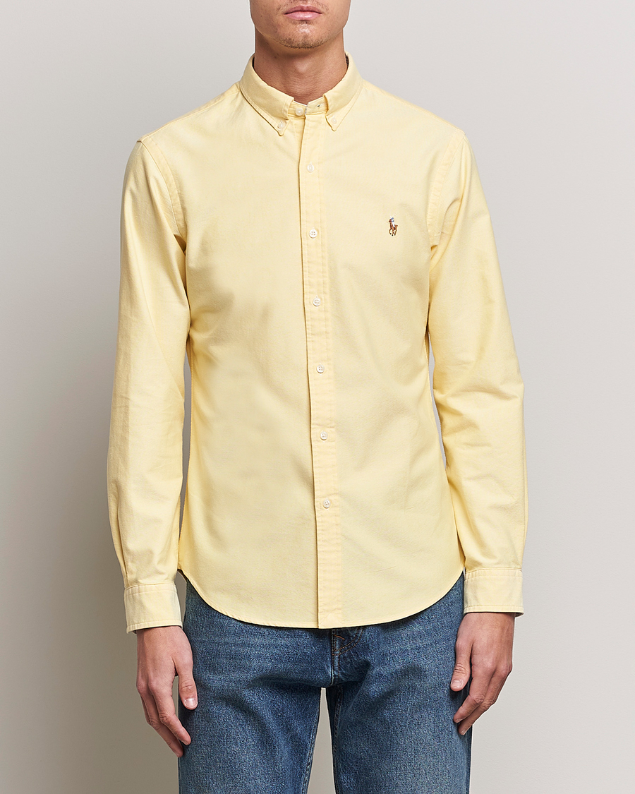 Herr | Preppy Authentic | Polo Ralph Lauren | Slim Fit Oxford Button Down Shirt Yellow