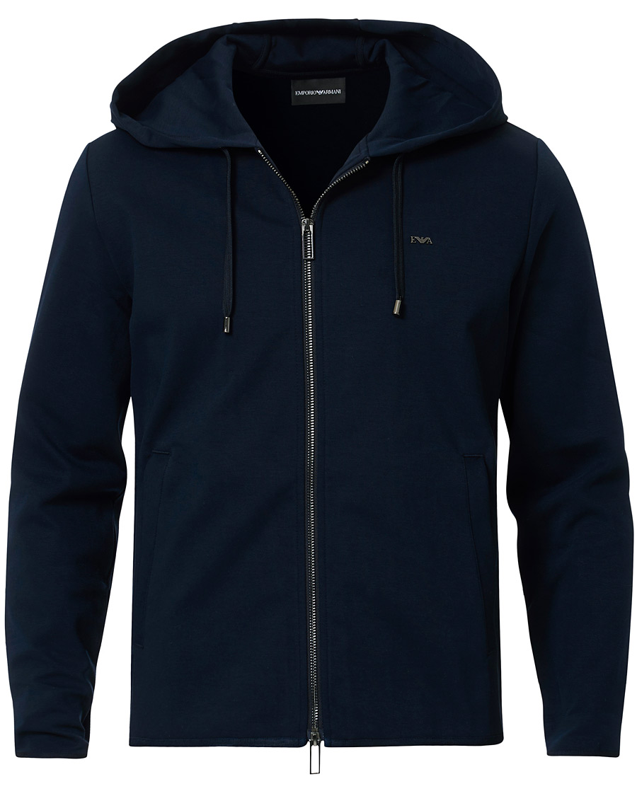 Emporio Armani Full Zip Hoodie Navy Herr Care of Carl