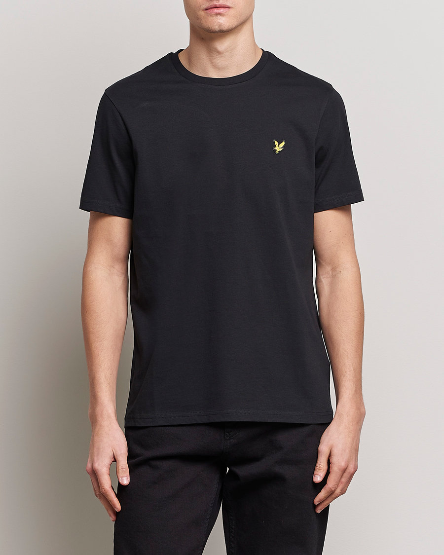 Herr | Svarta t-shirts | Lyle & Scott | Crew Neck Organic Cotton T-Shirt Jet Black