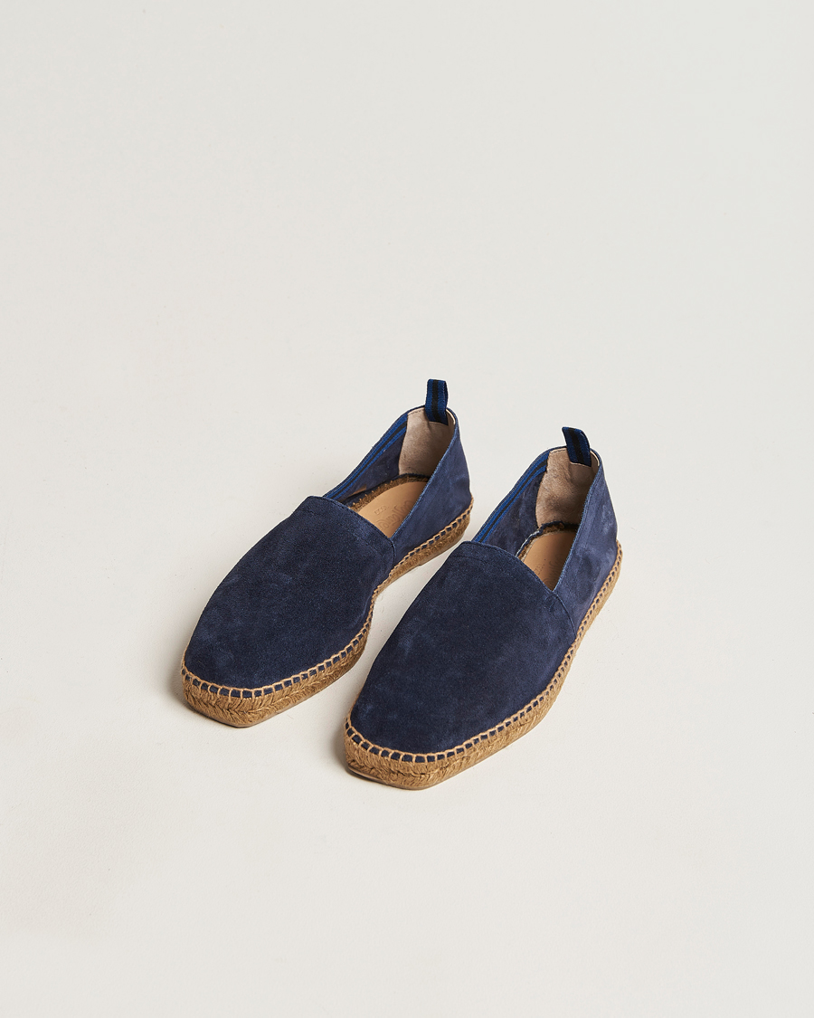 Herr |  | Castañer | Pablo Casual Suede Espadrilles Azul Oscuro