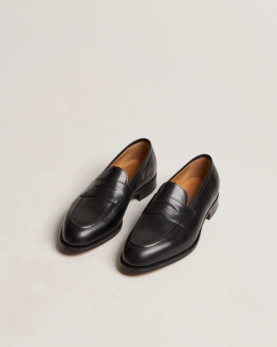 Herr |  |  | Edward Green Piccadilly Penny Loafer Black Calf