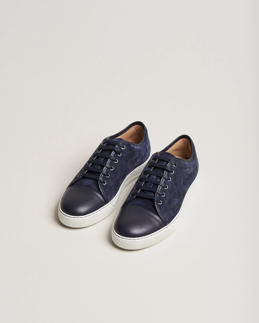 Herr | Luxury Classics | Lanvin | Nappa Cap Toe Sneaker Navy