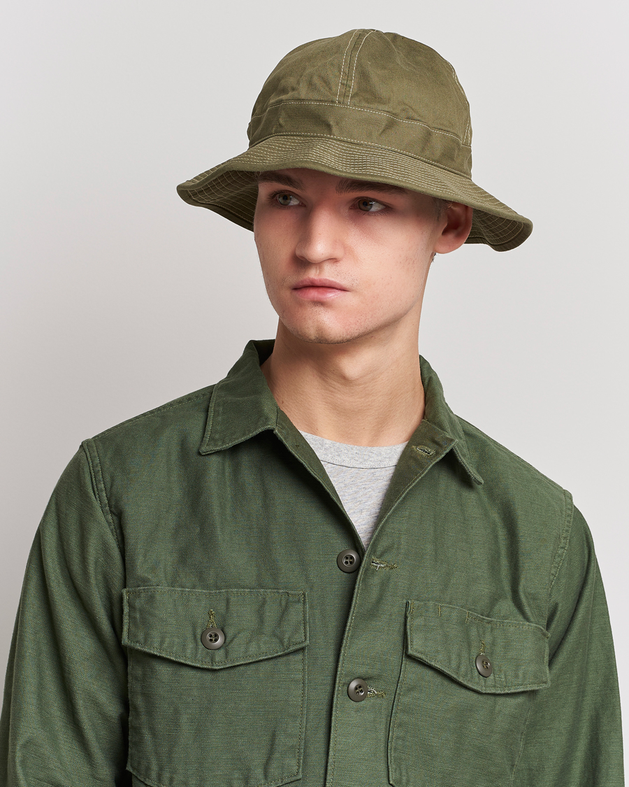 Herr | Hattar | orSlow | US Navy Hat Green