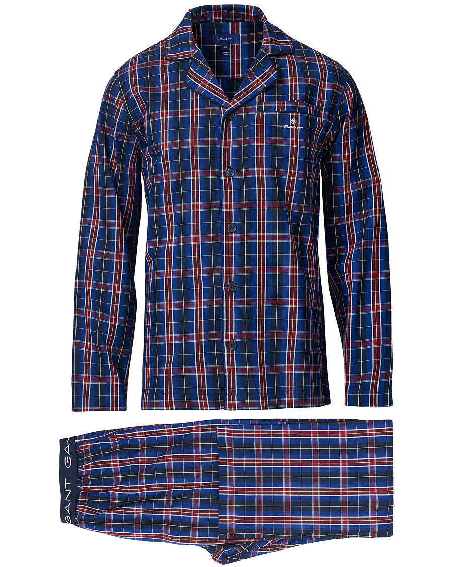 GANT Pyjama Set Tartan Check Marine