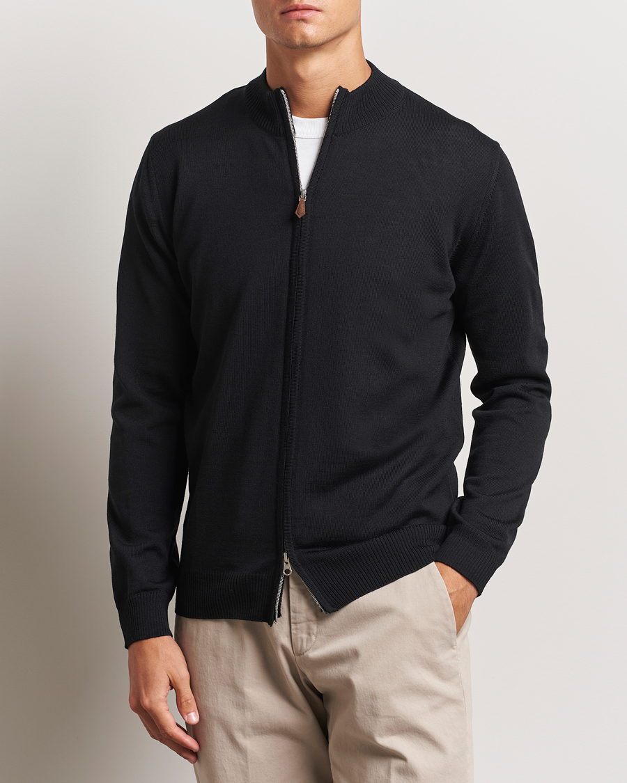 Herr |  | Stenströms | Merino Full Zip Black