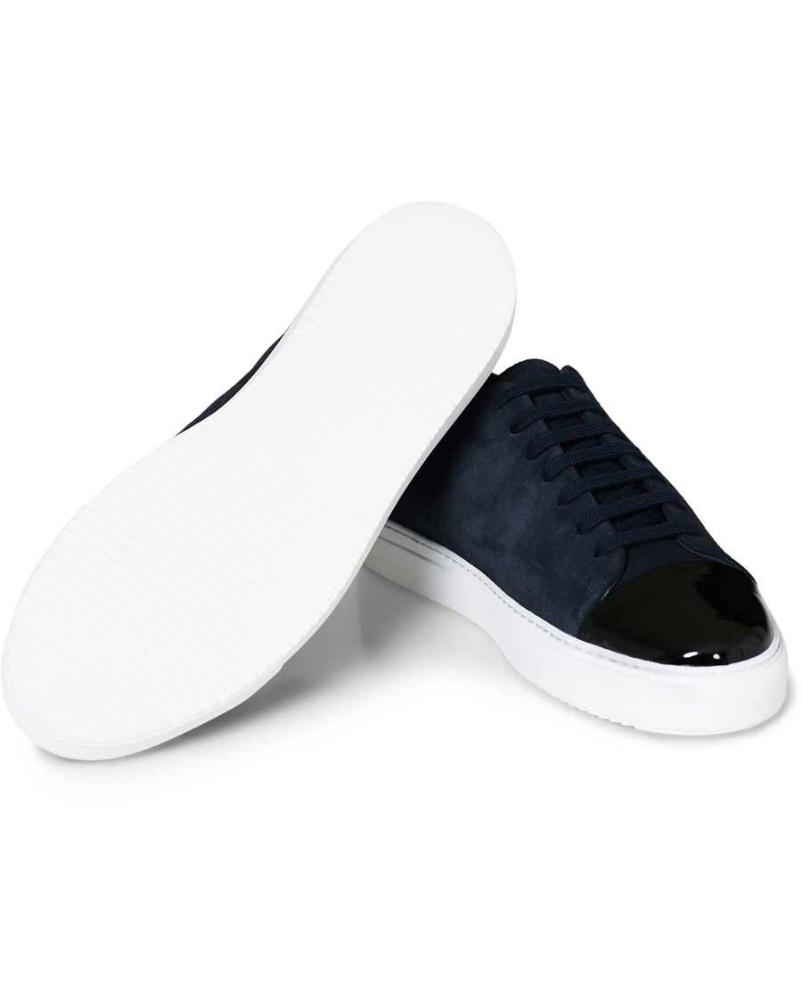 Axel Arigato High Shine Toe Cap Sneaker Navy Suede