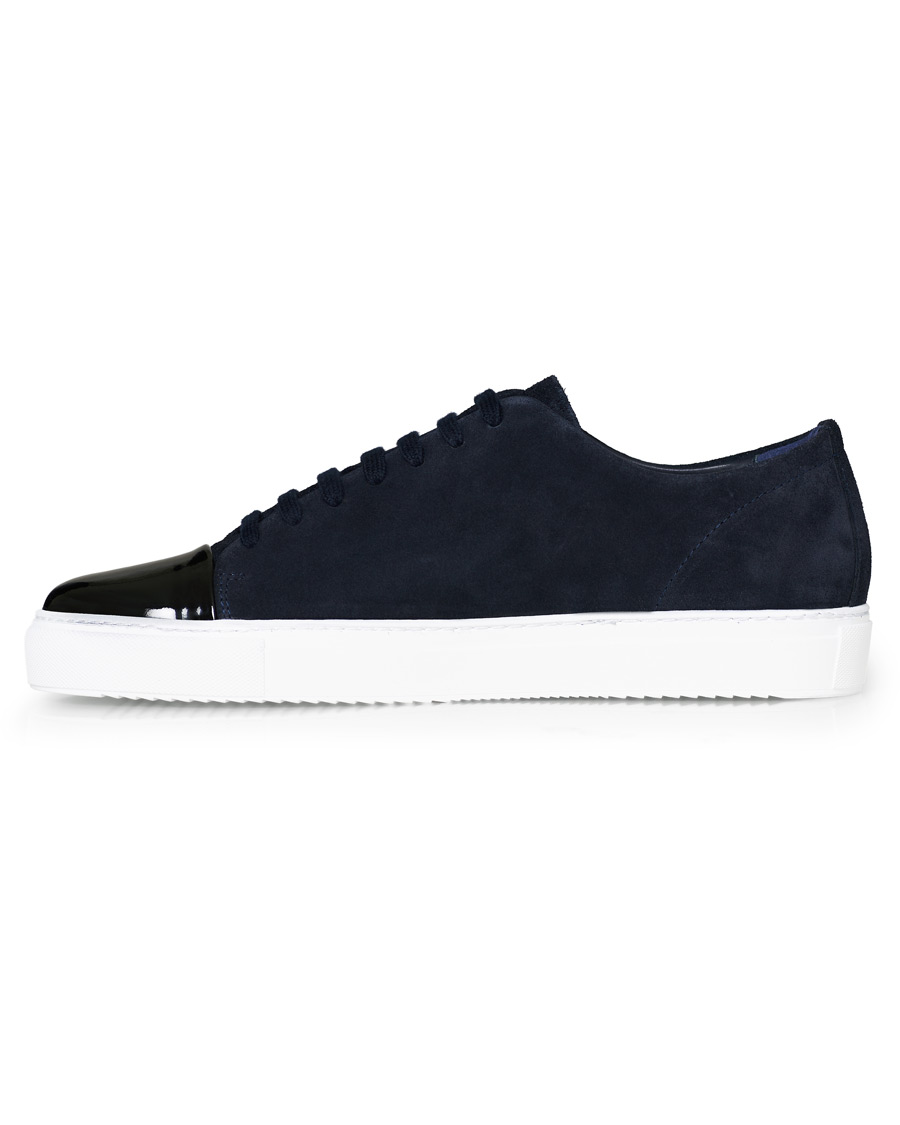 Axel Arigato High Shine Toe Cap Sneaker Navy Suede