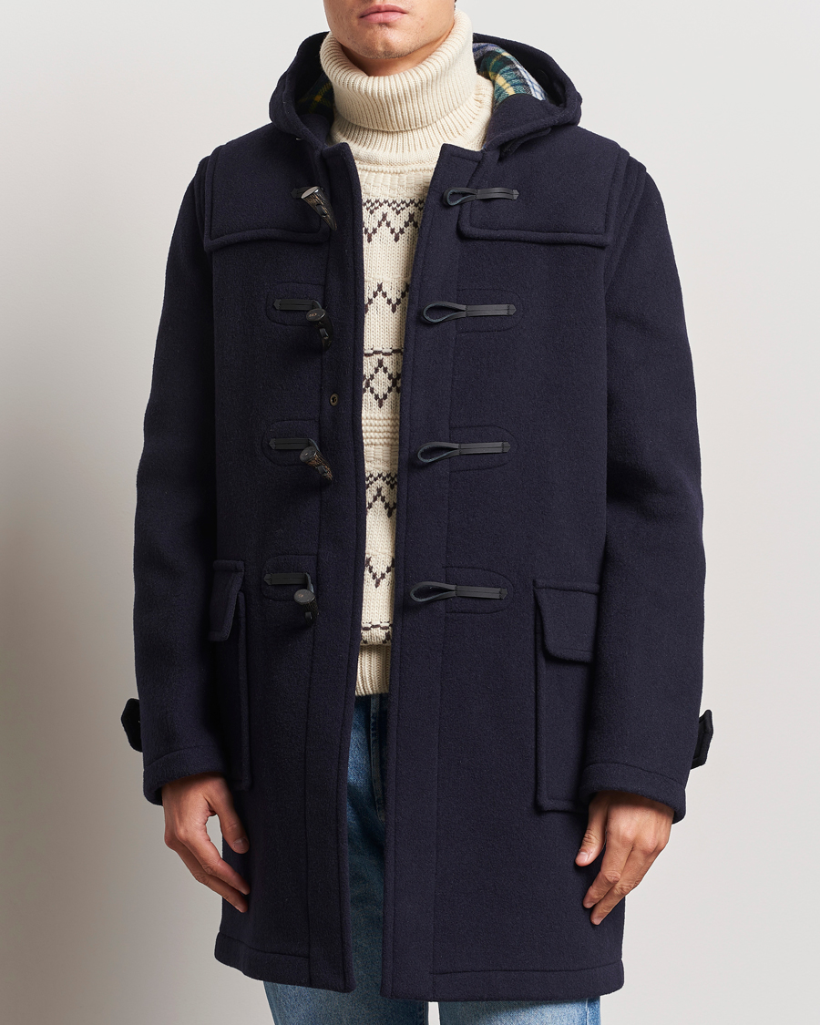 Herr |  | Gloverall | Morris Duffle Coat Navy/Dress Gordon