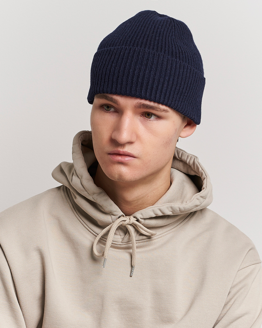 Herr | Gåvor | Colorful Standard | Merino Wool Beanie Navy Blue