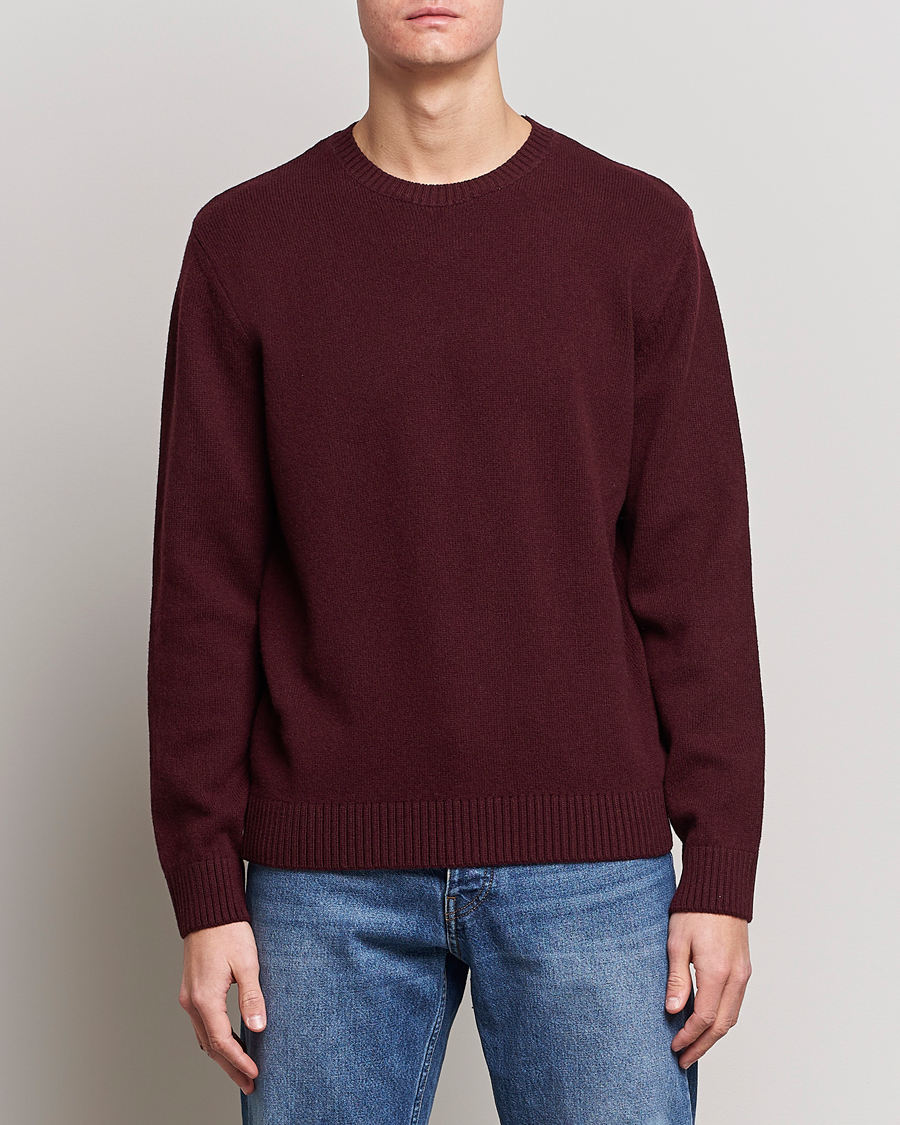 Herr |  | Colorful Standard | Classic Merino Wool Crew Neck Oxblood Red