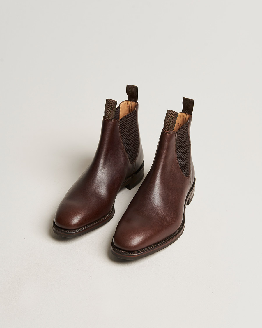 Herr | Chelsea Boots | Loake 1880 | Chatsworth Chelsea Boot Dk Brown Waxy Calf