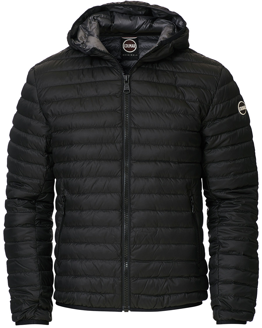 black down hooded jacket