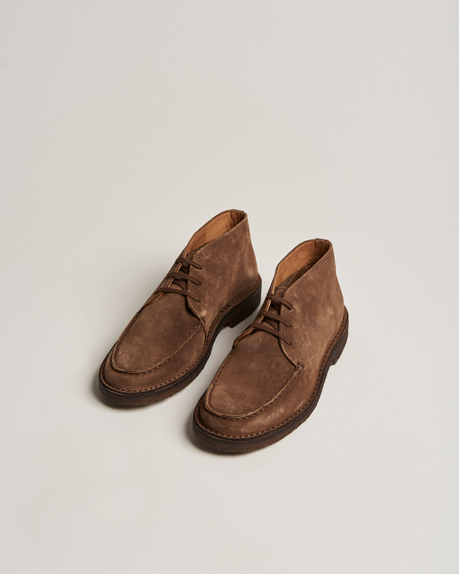 Herr |  | Drake\'s | Crosby Moc-Toe Suede Chukka Boots Brown