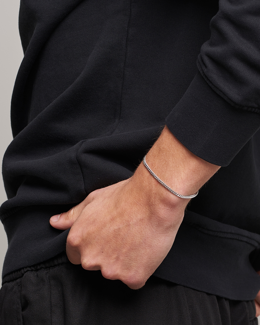 Herr | Armband | Tom Wood | Curb Bracelet M Silver