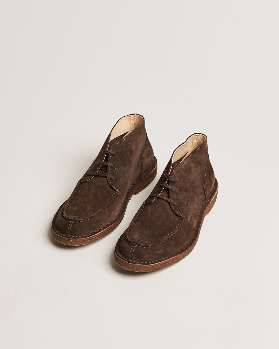 Herr | Chukka Boots | Astorflex | Dukeflex Chukka Boot Dark Brown Suede