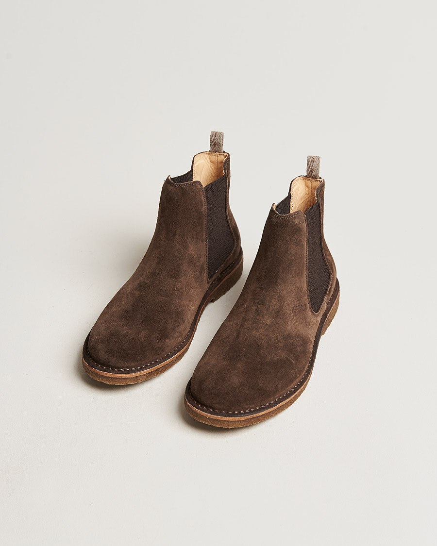 Herr | Vinterskor | Astorflex | Bitflex Chelsea Boot Dark Brown Suede