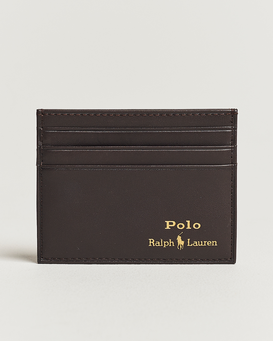 Herr | Korthållare | Polo Ralph Lauren | Leather Credit Card Holder Brown