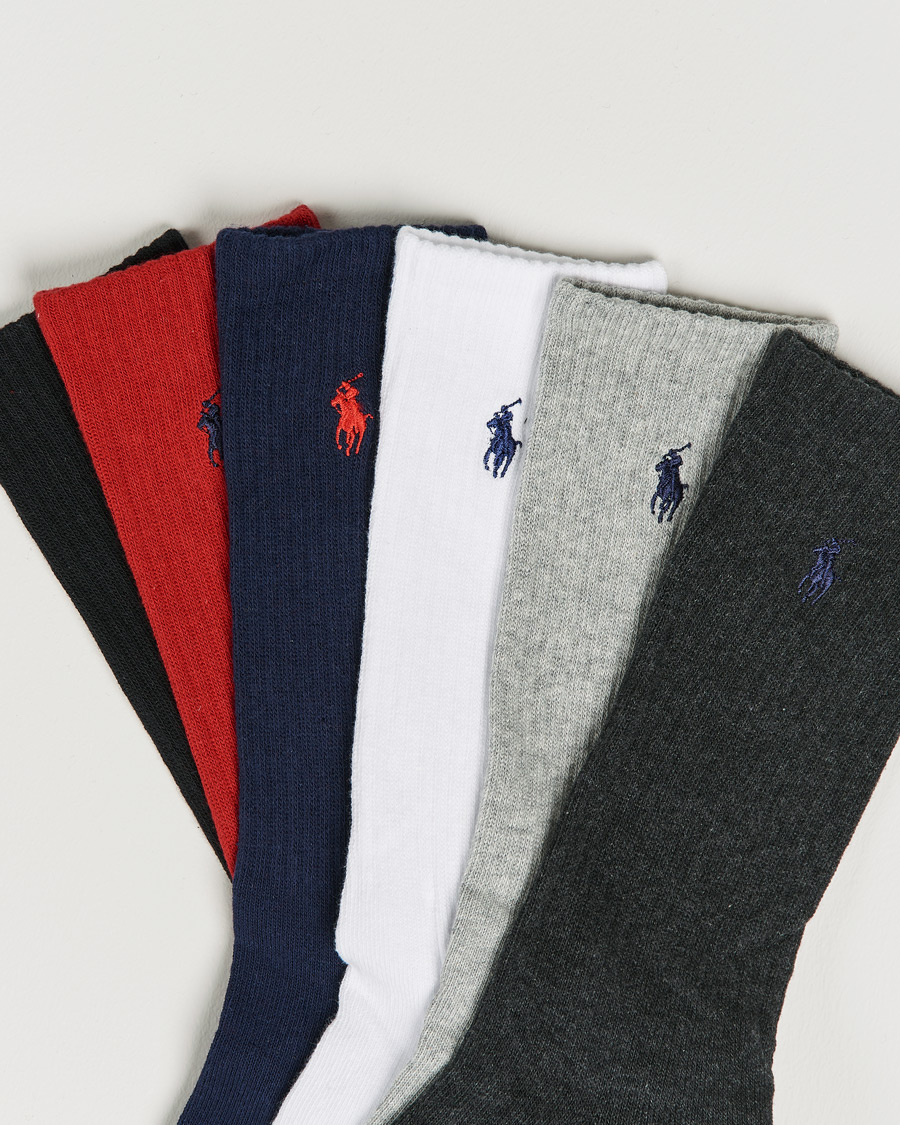 Herr | Ralph Lauren Holiday Gifting | Polo Ralph Lauren | 6-Pack Cotton Crew Socks Multi