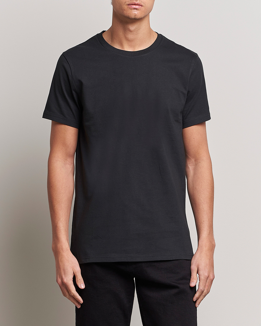 Herr | Loungewear | Bread & Boxers | Crew Neck Regular T-Shirt Black