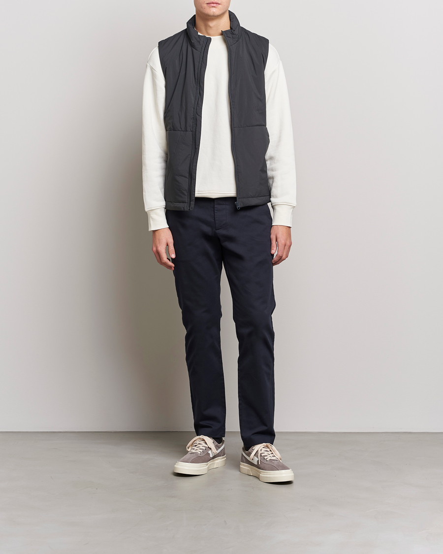 Herr | Byxor | NN07 | Theo Regular Fit Stretch Chinos Navy Blue