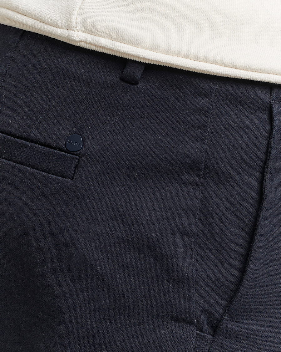 Herr | Byxor | NN07 | Theo Regular Fit Stretch Chinos Navy Blue