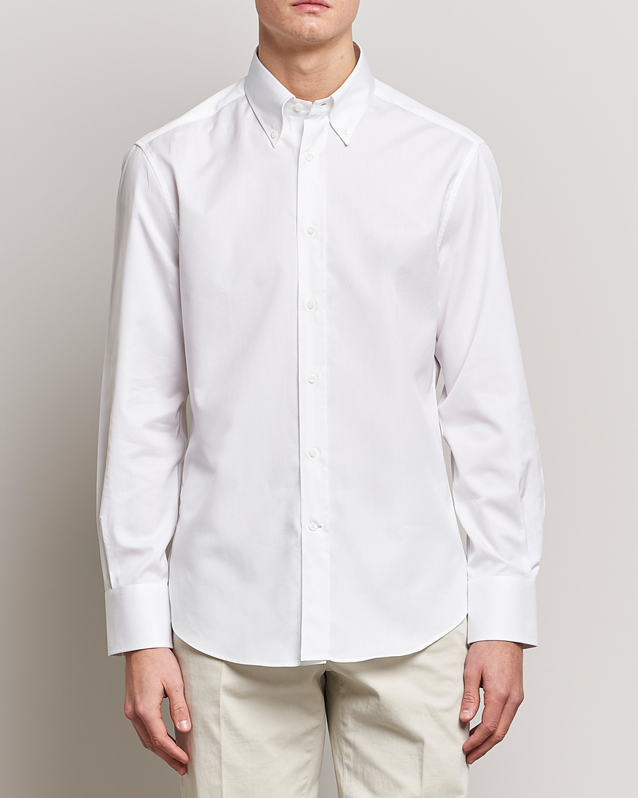 Herr | Kläder | Brunello Cucinelli | Slim Fit Button Down Shirt White