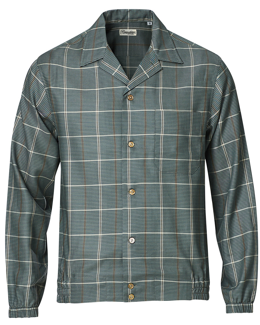 Camoshita Unlined Shirt Blouson Green Check Herr Care of Carl