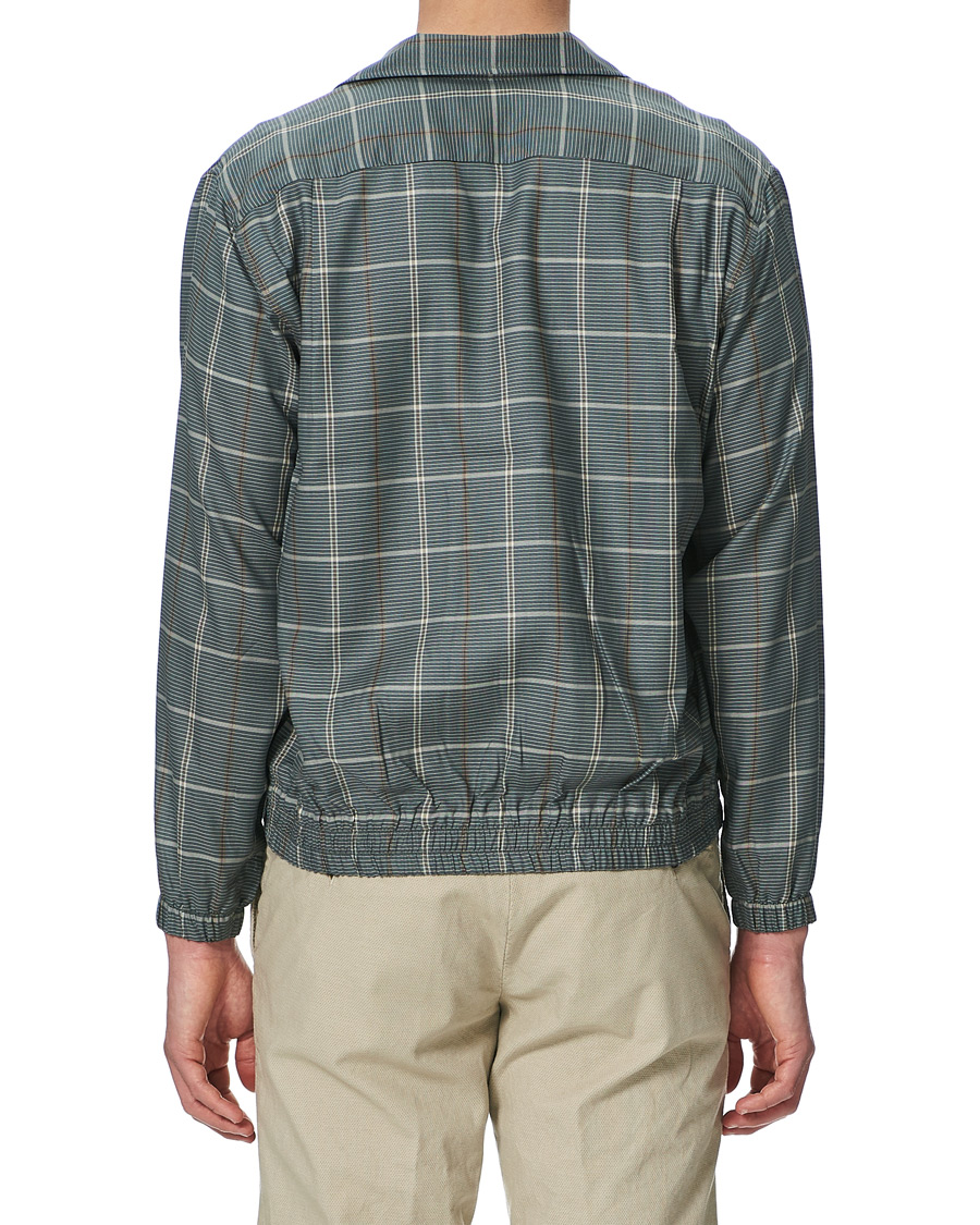 Camoshita Unlined Shirt Blouson Green Check Herr Care of Carl