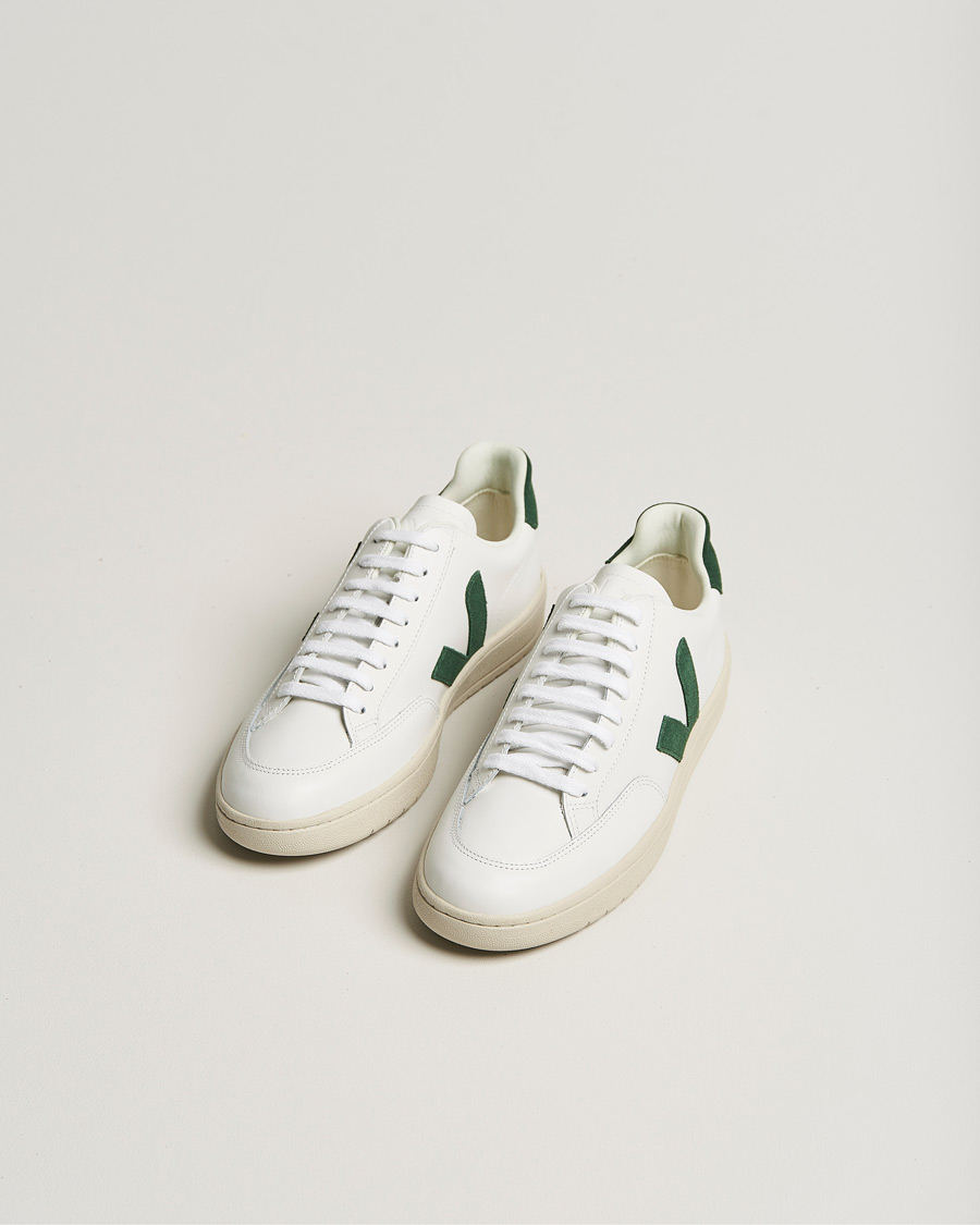 Herr |  | Veja | V-12 Leather Sneaker  Extra White/Cyprus