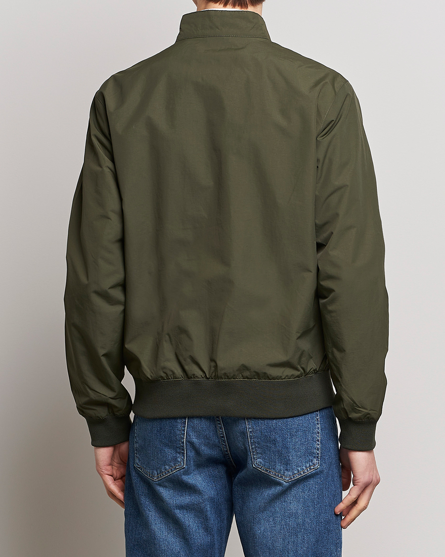 Barbour Overdyed Mens Casual Harrington Jacket In Bleached Olive