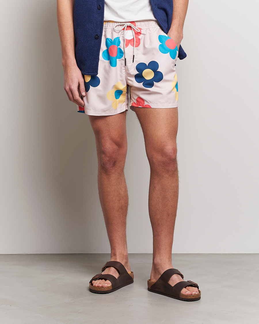 Herr | Badbyxor | OAS | Printed Swimshorts Daisy