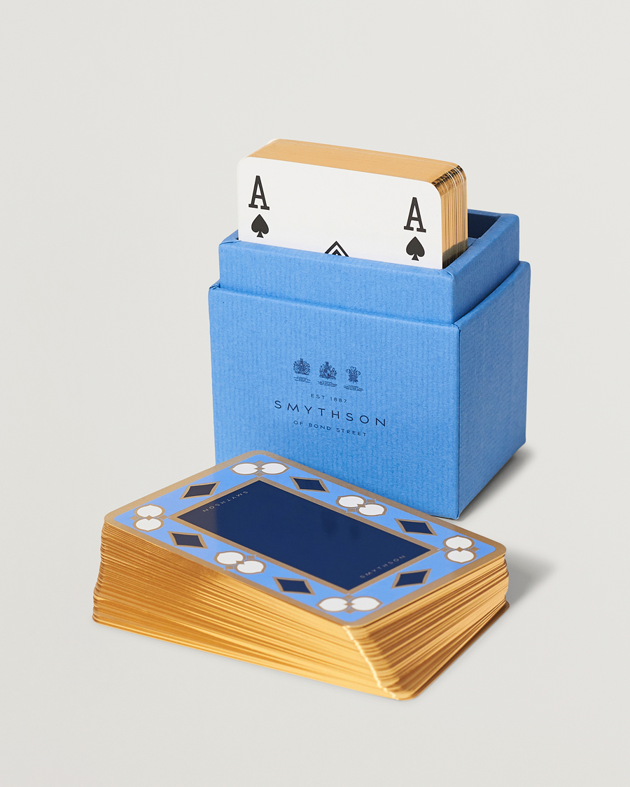 Herr | Smythson | Smythson | Playing Card Nile Blue