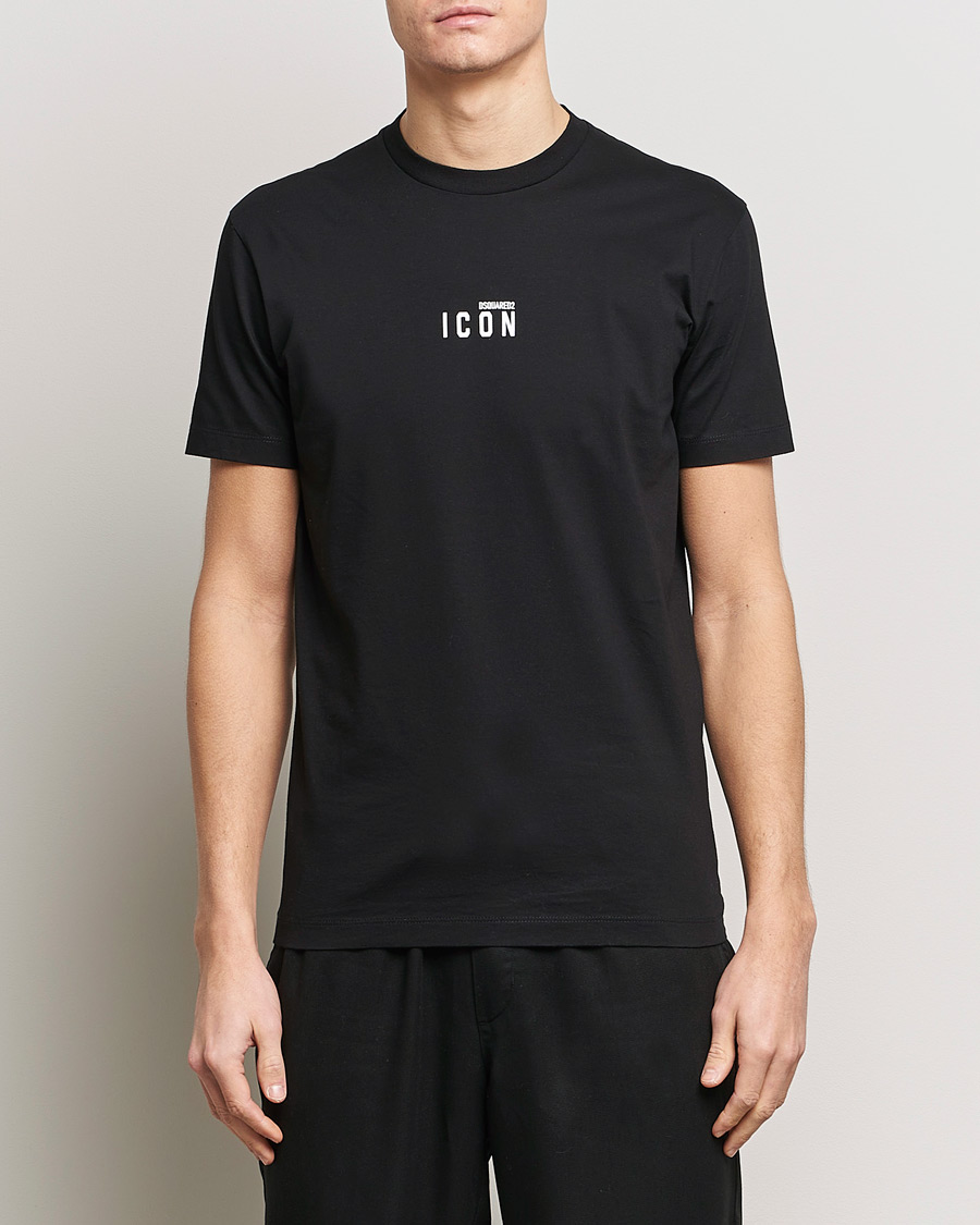 Herr | Kläder | Dsquared2 | Icon Small Logo Crew Neck T-Shirt Black