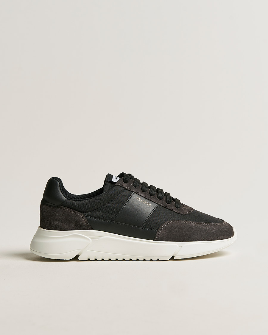 Axel Arigato Genesis Vintage Runner Sneaker Black Grey Suede